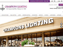 Tablet Screenshot of championslighting.com